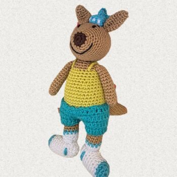 دمية مشمش من الكروشيه