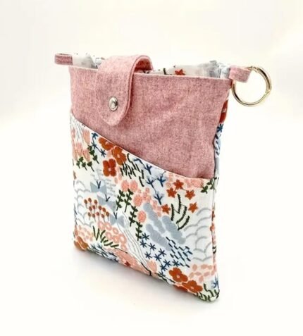 Book Pouch-Pink Floral