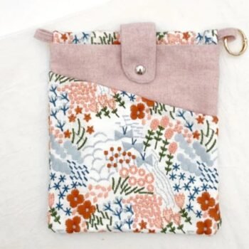 Book Pouch-Pink Floral