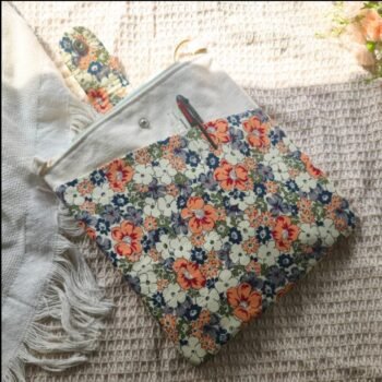 Book Pouch-flowers