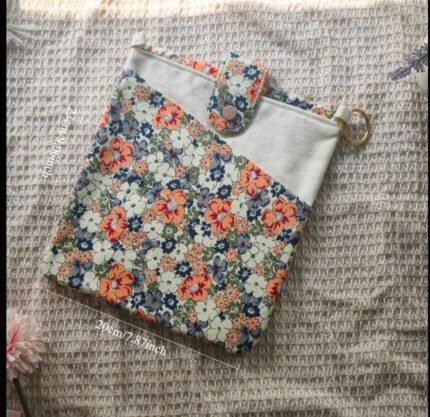 Book Pouch-flowers