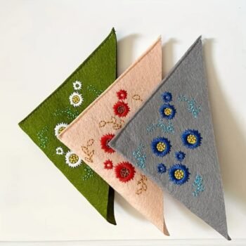 Embroidered bookmark